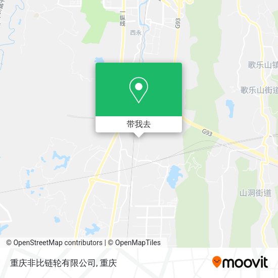 重庆非比链轮有限公司地图