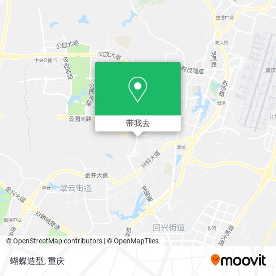 蝴蝶造型地图