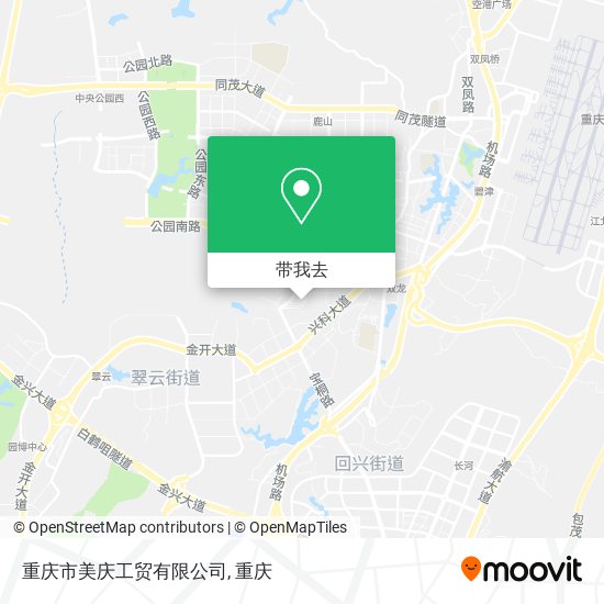 重庆市美庆工贸有限公司地图