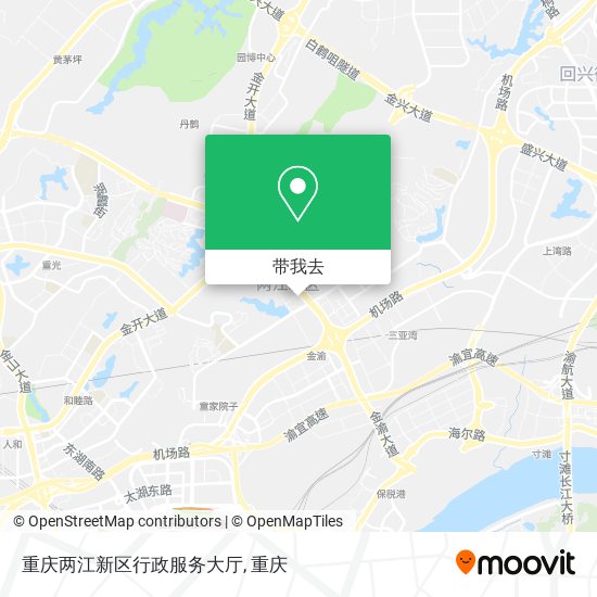 重庆两江新区行政服务大厅地图