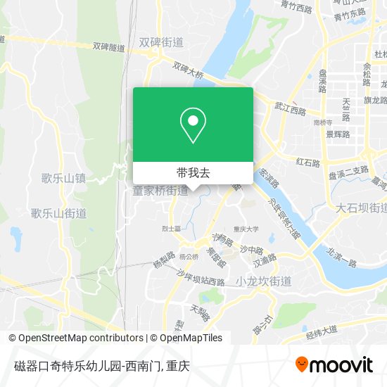 磁器口奇特乐幼儿园-西南门地图