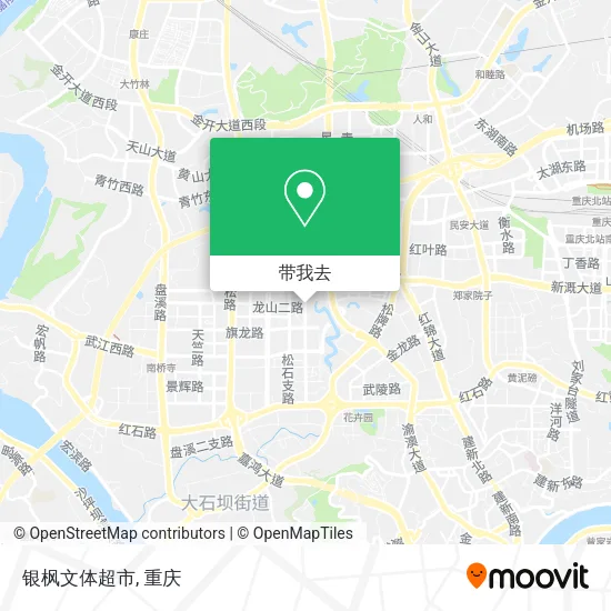 银枫文体超市地图