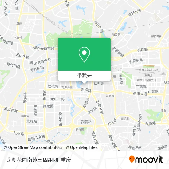 龙湖花园南苑三四组团地图