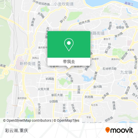 彩云湖地图