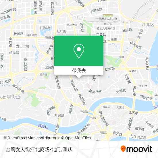 金鹰女人街江北商场-北门地图