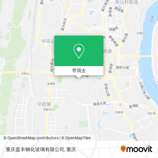 重庆盈丰钢化玻璃有限公司地图