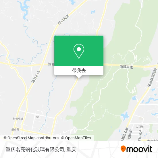重庆名亮钢化玻璃有限公司地图