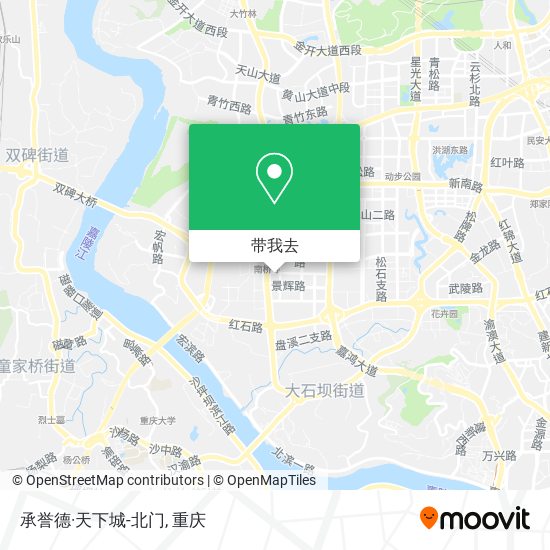 承誉德·天下城-北门地图