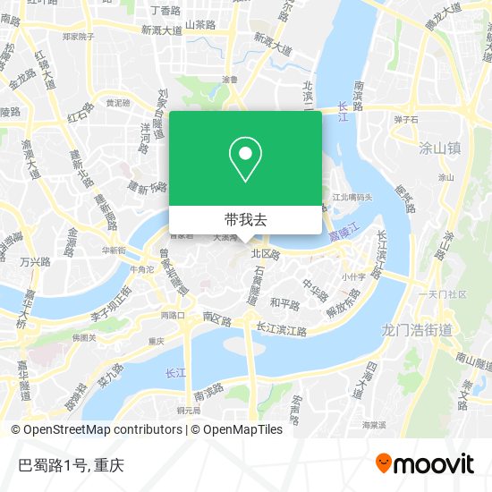 巴蜀路1号地图