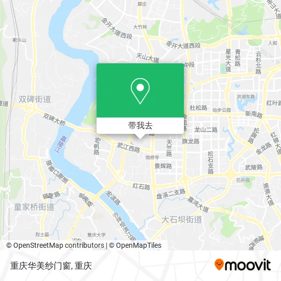 重庆华美纱门窗地图