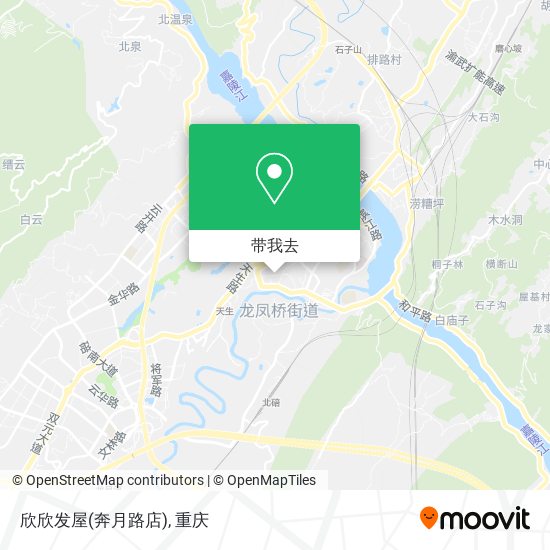 欣欣发屋(奔月路店)地图