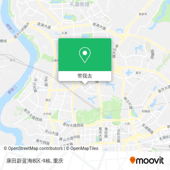 康田蔚蓝海B区-9栋地图