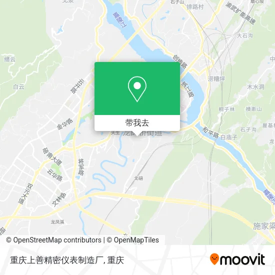重庆上善精密仪表制造厂地图