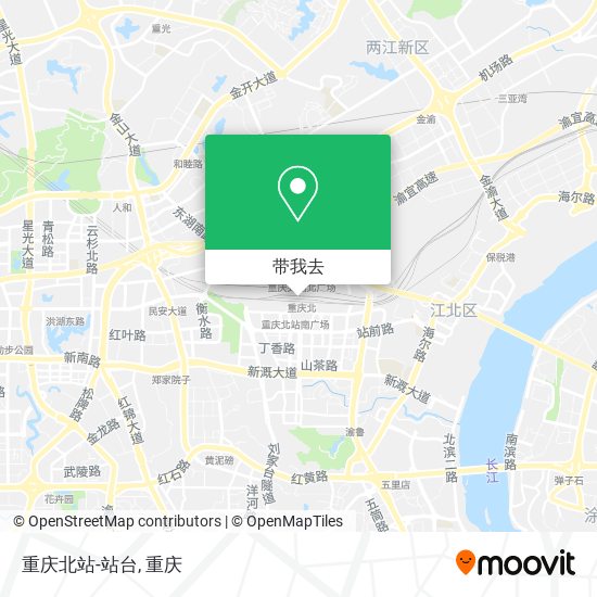 重庆北站-站台地图