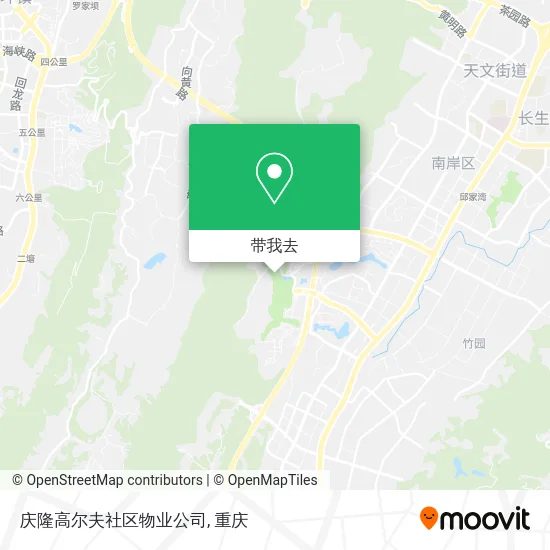 庆隆高尔夫社区物业公司地图