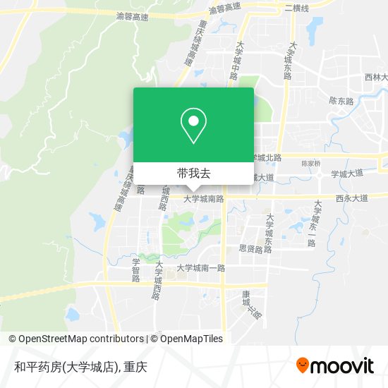 和平药房(大学城店)地图