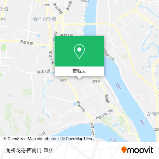 龙桥花苑-西南门地图