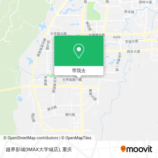 越界影城(IMAX大学城店)地图