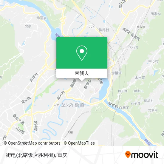 街电(北碚饭店胜利街)地图