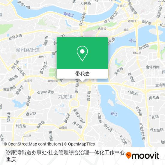 谢家湾街道办事处-社会管理综合治理一体化工作中心地图