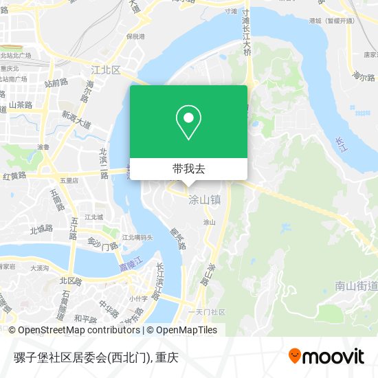 骡子堡社区居委会(西北门)地图