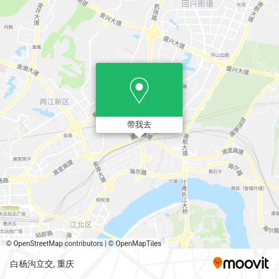 白杨沟立交地图