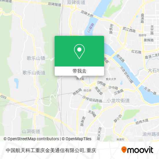中国航天科工重庆金美通信有限公司地图
