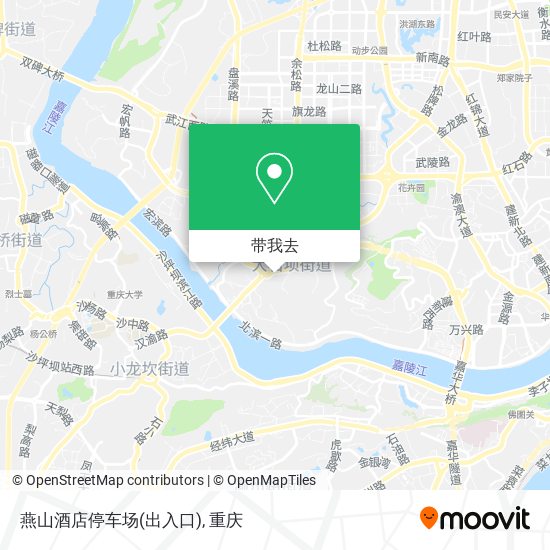 燕山酒店停车场(出入口)地图