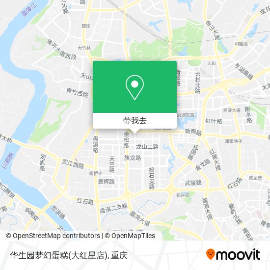 华生园梦幻蛋糕(大红星店)地图
