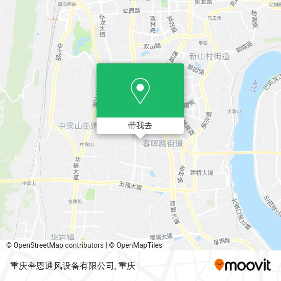 重庆奎恩通风设备有限公司地图