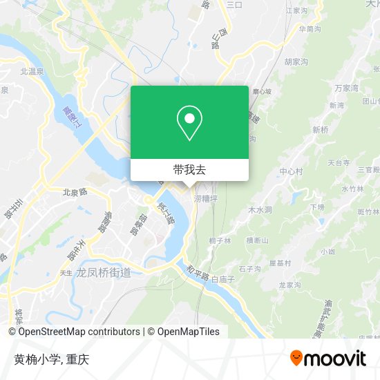 黄桷小学地图