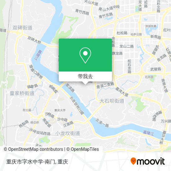 重庆市字水中学-南门地图
