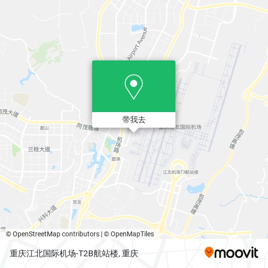 重庆江北国际机场-T2B航站楼地图