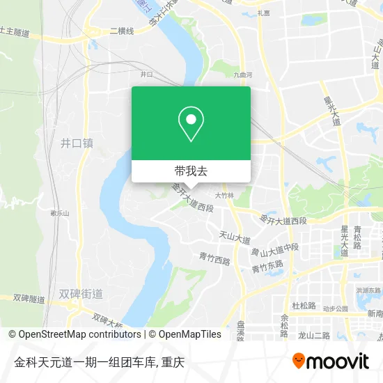 金科天元道一期一组团车库地图