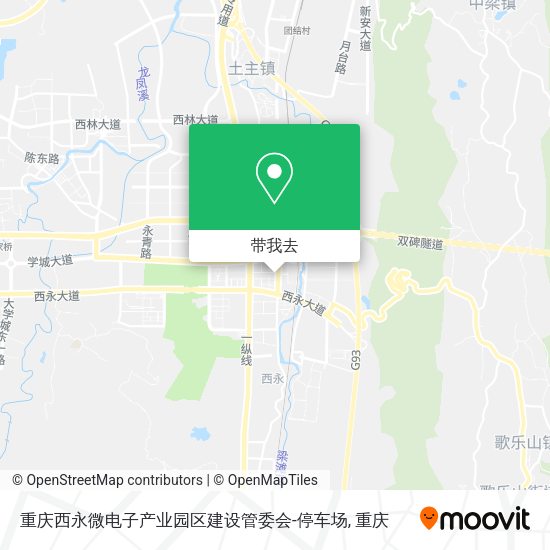 重庆西永微电子产业园区建设管委会-停车场地图