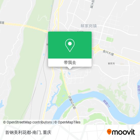 首钢美利花都-南门地图