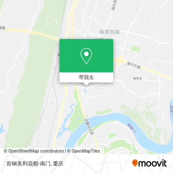 首钢美利花都-南门地图