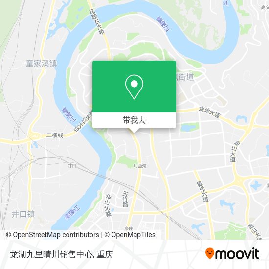 龙湖九里晴川销售中心地图