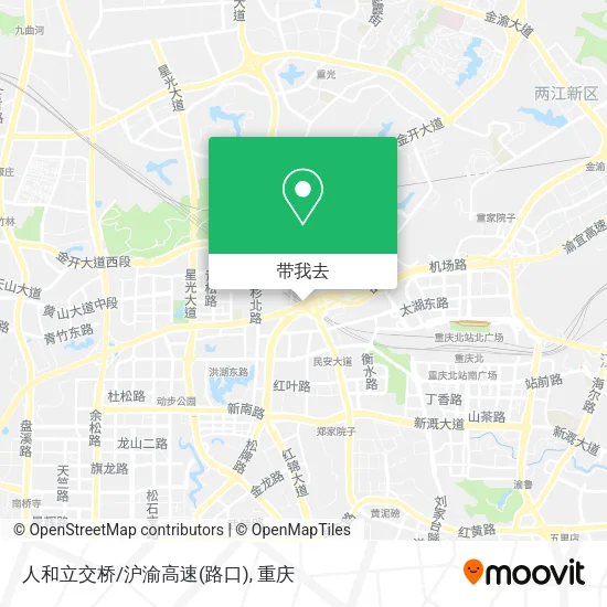 人和立交桥/沪渝高速(路口)地图
