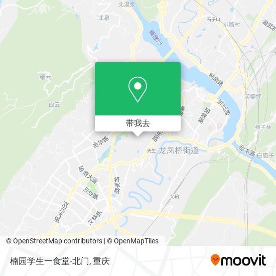 楠园学生一食堂-北门地图