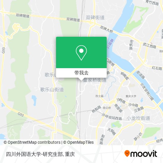 四川外国语大学-研究生部地图
