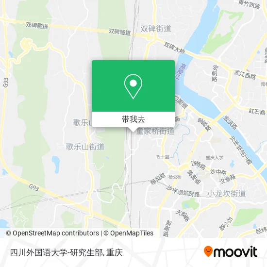四川外国语大学-研究生部地图