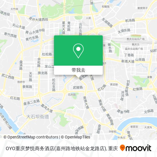 OYO重庆梦悦商务酒店(嘉州路地铁站金龙路店)地图