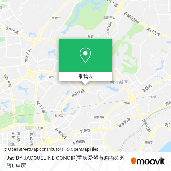 Jac BY JACQUELINE CONOIR(重庆爱琴海购物公园店)地图