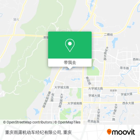 重庆雨露机动车经纪有限公司地图