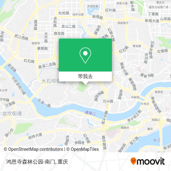 鸿恩寺森林公园-南门地图