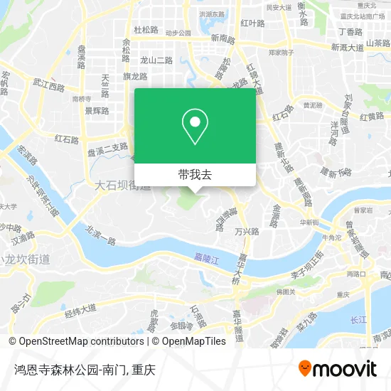 鸿恩寺森林公园-南门地图