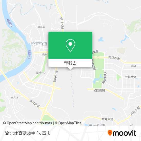 渝北体育活动中心地图