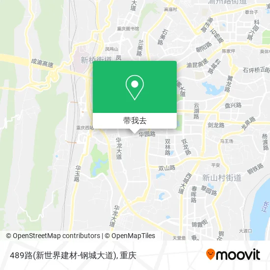 489路(新世界建材-钢城大道)地图