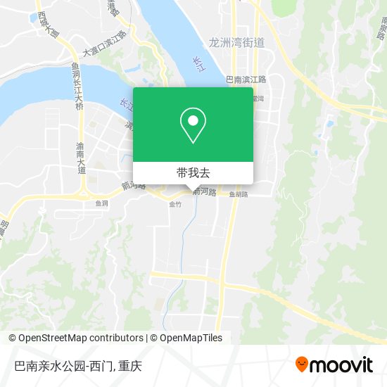 巴南亲水公园-西门地图